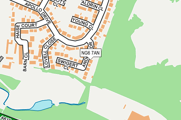 NG6 7AN map - OS OpenMap – Local (Ordnance Survey)