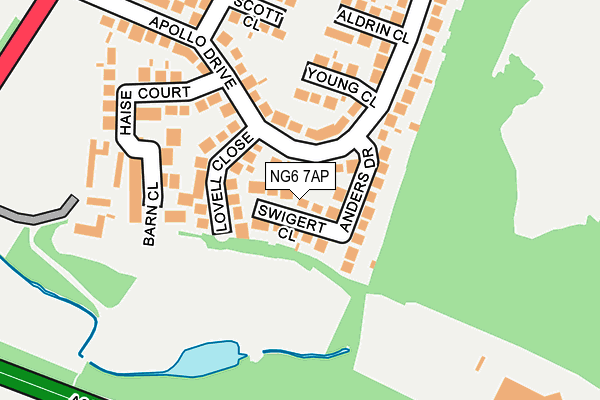 NG6 7AP map - OS OpenMap – Local (Ordnance Survey)