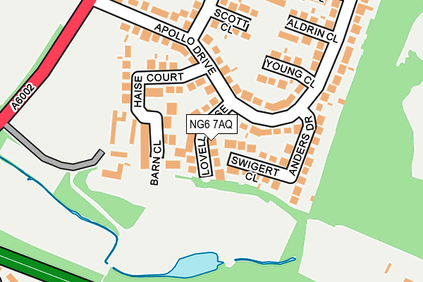 NG6 7AQ map - OS OpenMap – Local (Ordnance Survey)