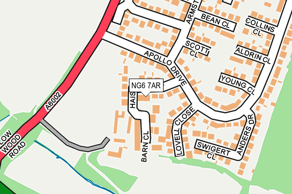 NG6 7AR map - OS OpenMap – Local (Ordnance Survey)