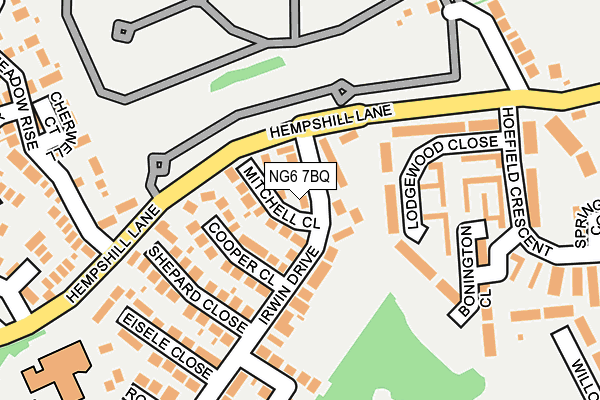 NG6 7BQ map - OS OpenMap – Local (Ordnance Survey)