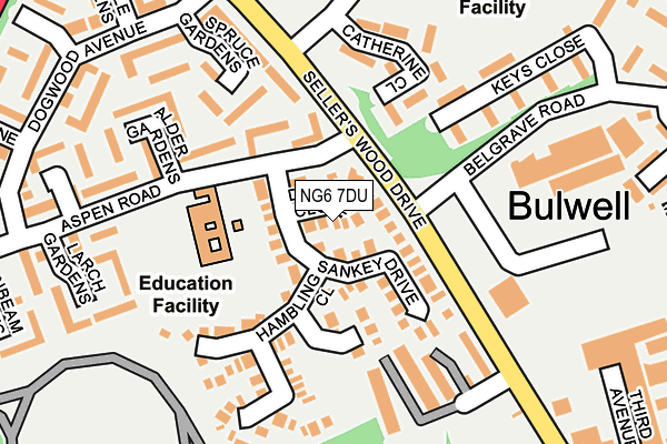 NG6 7DU map - OS OpenMap – Local (Ordnance Survey)