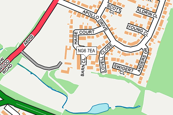 NG6 7EA map - OS OpenMap – Local (Ordnance Survey)