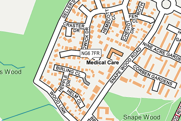 NG6 7FR map - OS OpenMap – Local (Ordnance Survey)