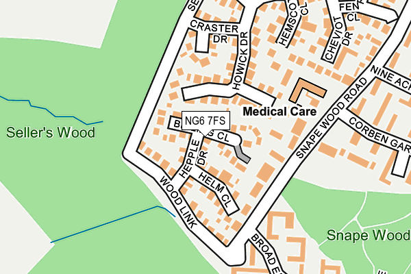 NG6 7FS map - OS OpenMap – Local (Ordnance Survey)