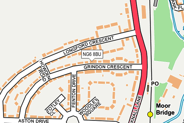 NG6 8BU map - OS OpenMap – Local (Ordnance Survey)