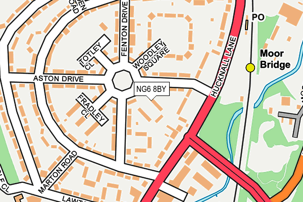 NG6 8BY map - OS OpenMap – Local (Ordnance Survey)