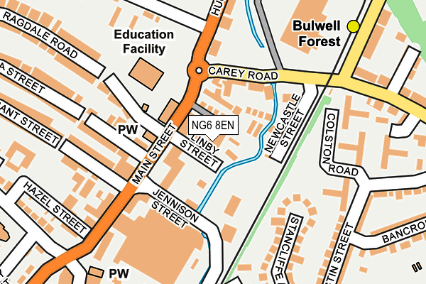 NG6 8EN map - OS OpenMap – Local (Ordnance Survey)