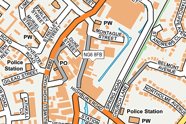 NG6 8FB map - OS OpenMap – Local (Ordnance Survey)