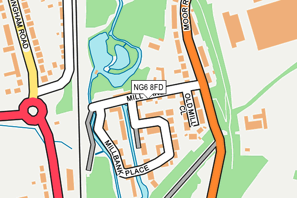 NG6 8FD map - OS OpenMap – Local (Ordnance Survey)
