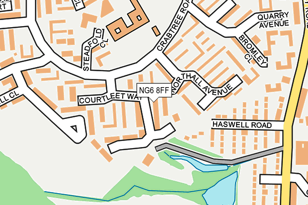 NG6 8FF map - OS OpenMap – Local (Ordnance Survey)