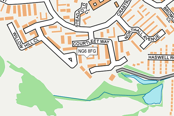 NG6 8FG map - OS OpenMap – Local (Ordnance Survey)