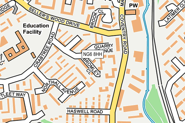 NG6 8HH map - OS OpenMap – Local (Ordnance Survey)