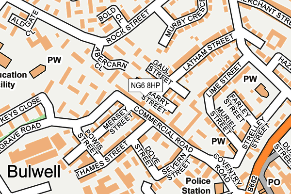 NG6 8HP map - OS OpenMap – Local (Ordnance Survey)