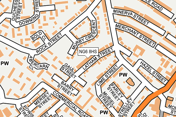 NG6 8HS map - OS OpenMap – Local (Ordnance Survey)