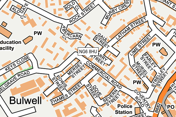 NG6 8HU map - OS OpenMap – Local (Ordnance Survey)