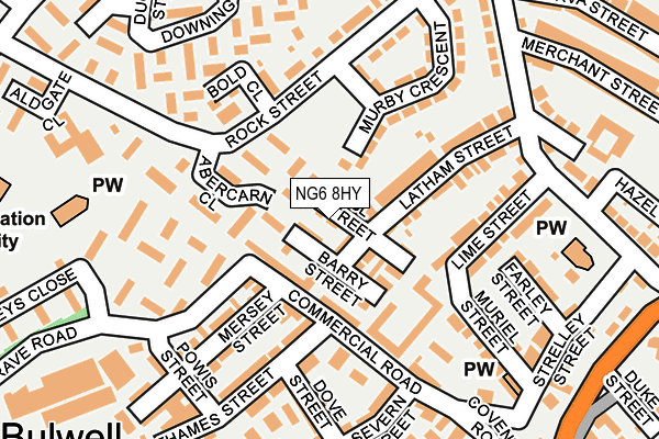 NG6 8HY map - OS OpenMap – Local (Ordnance Survey)