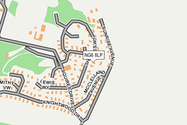 NG6 8LP map - OS OpenMap – Local (Ordnance Survey)