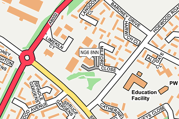 NG6 8NN map - OS OpenMap – Local (Ordnance Survey)