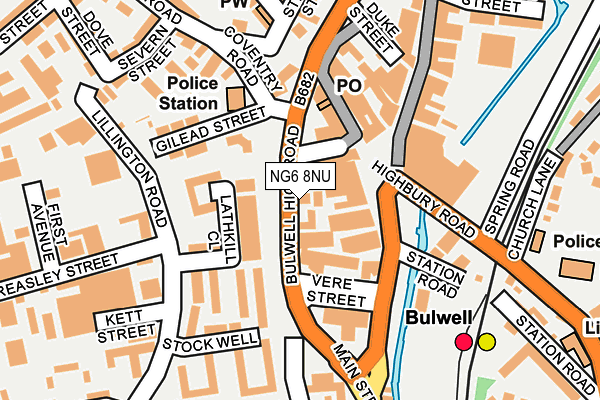 NG6 8NU map - OS OpenMap – Local (Ordnance Survey)