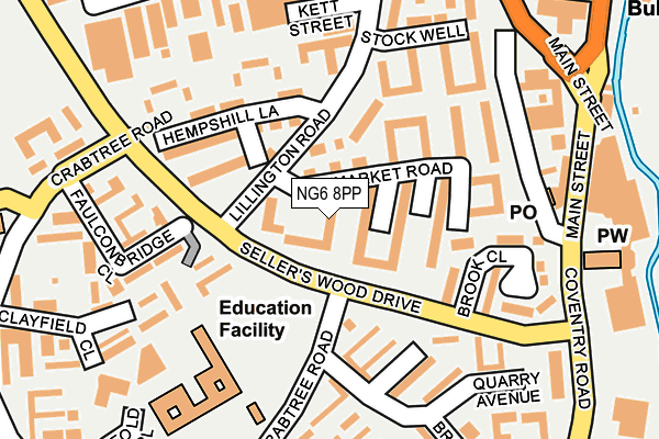 NG6 8PP map - OS OpenMap – Local (Ordnance Survey)