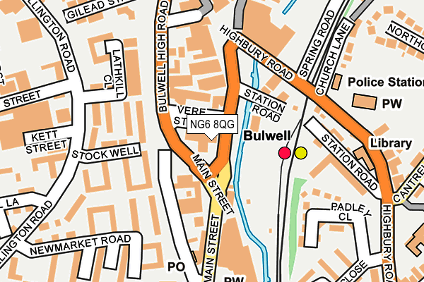 NG6 8QG map - OS OpenMap – Local (Ordnance Survey)