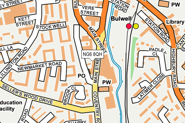 NG6 8QH map - OS OpenMap – Local (Ordnance Survey)