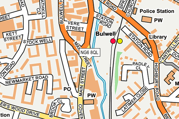 NG6 8QL map - OS OpenMap – Local (Ordnance Survey)