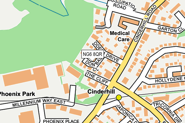 NG6 8QR map - OS OpenMap – Local (Ordnance Survey)