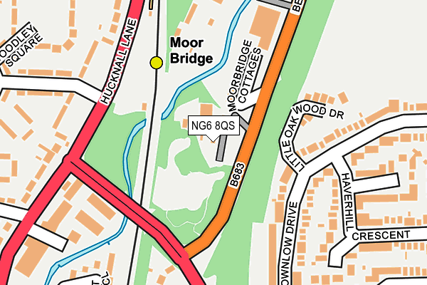 NG6 8QS map - OS OpenMap – Local (Ordnance Survey)