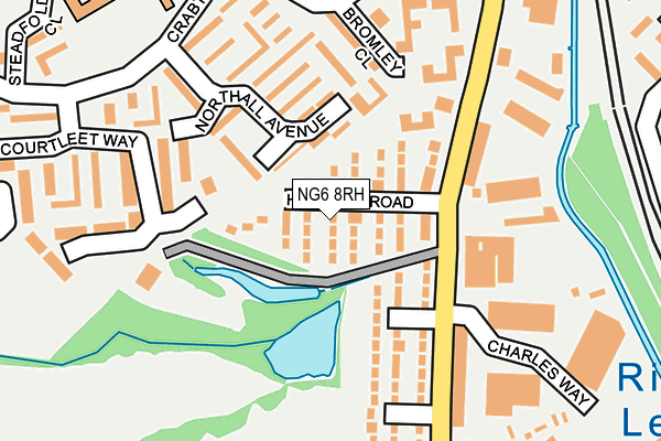 NG6 8RH map - OS OpenMap – Local (Ordnance Survey)