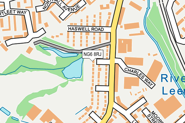 NG6 8RJ map - OS OpenMap – Local (Ordnance Survey)