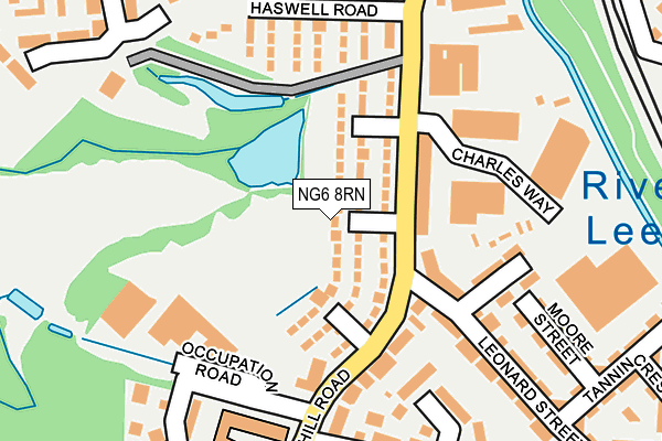 NG6 8RN map - OS OpenMap – Local (Ordnance Survey)