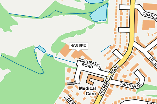 NG6 8RX map - OS OpenMap – Local (Ordnance Survey)