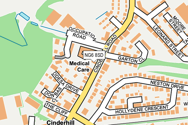 NG6 8SD map - OS OpenMap – Local (Ordnance Survey)