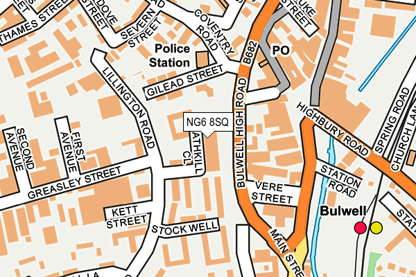 NG6 8SQ map - OS OpenMap – Local (Ordnance Survey)