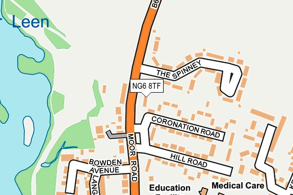 NG6 8TF map - OS OpenMap – Local (Ordnance Survey)