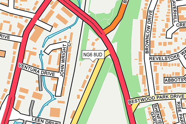 NG6 8UD map - OS OpenMap – Local (Ordnance Survey)