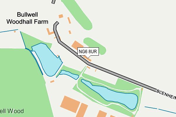 NG6 8UR map - OS OpenMap – Local (Ordnance Survey)