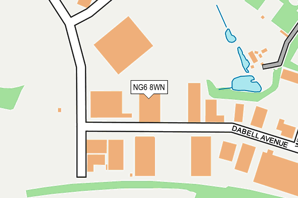 NG6 8WN map - OS OpenMap – Local (Ordnance Survey)