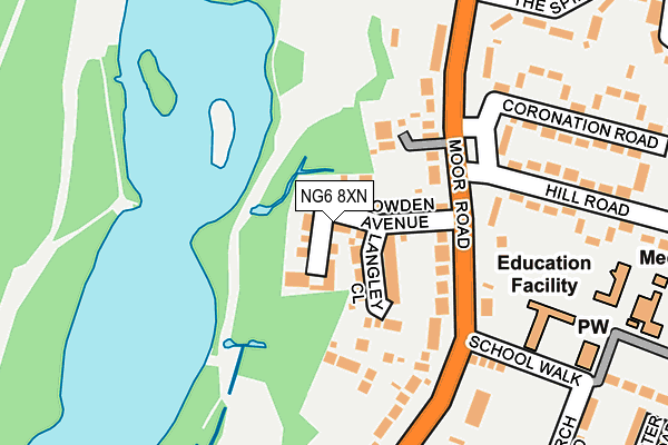 Map of SERVGAS LTD at local scale
