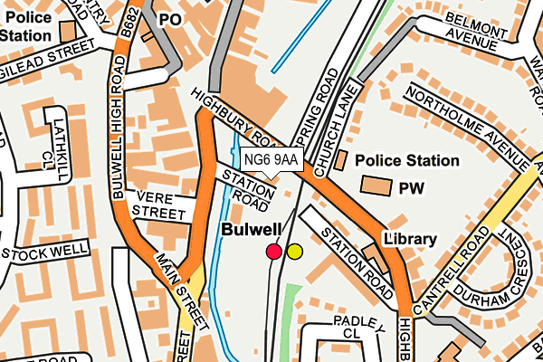 NG6 9AA map - OS OpenMap – Local (Ordnance Survey)