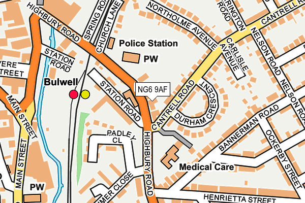 NG6 9AF map - OS OpenMap – Local (Ordnance Survey)