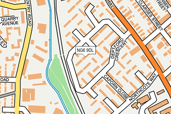 NG6 9DL map - OS OpenMap – Local (Ordnance Survey)