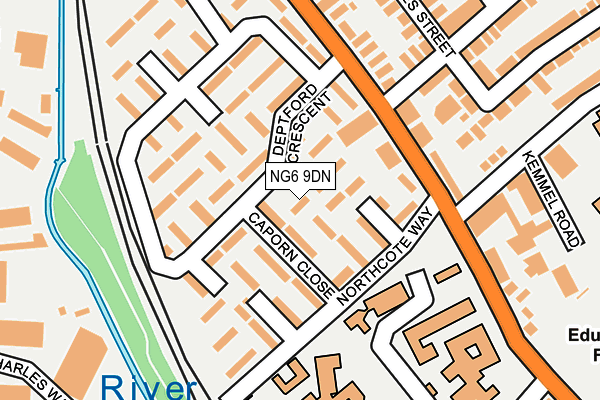 NG6 9DN map - OS OpenMap – Local (Ordnance Survey)