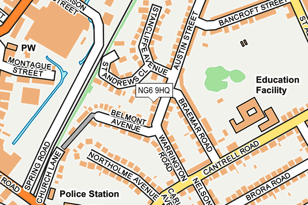 NG6 9HQ map - OS OpenMap – Local (Ordnance Survey)