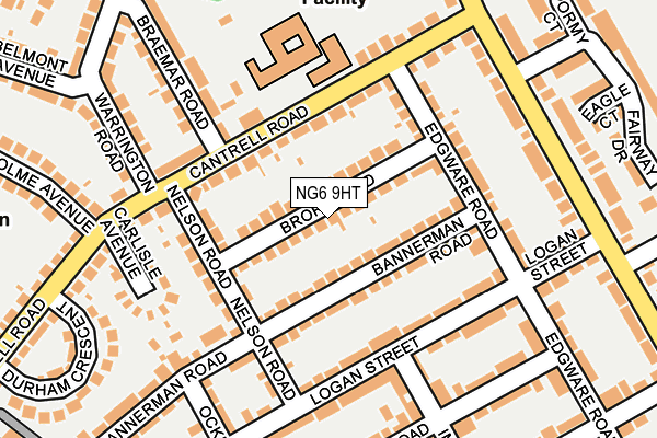 NG6 9HT map - OS OpenMap – Local (Ordnance Survey)