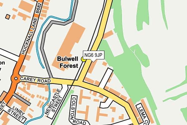 NG6 9JP map - OS OpenMap – Local (Ordnance Survey)