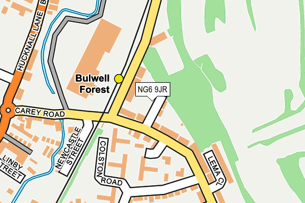 NG6 9JR map - OS OpenMap – Local (Ordnance Survey)