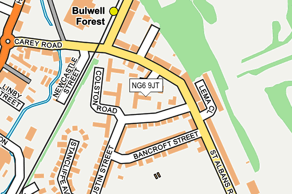 NG6 9JT map - OS OpenMap – Local (Ordnance Survey)